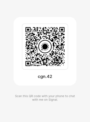 QR code for Signal Messenger
